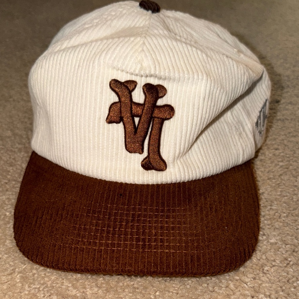 Killthehype Los Angeles Dodgers White and Brown Corduroy Cap